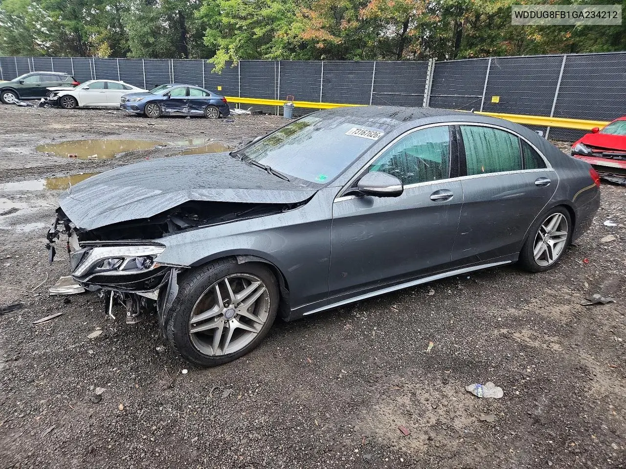 MERCEDES S-KLASSE 2016, VIN WDDUG8FB1GA234212