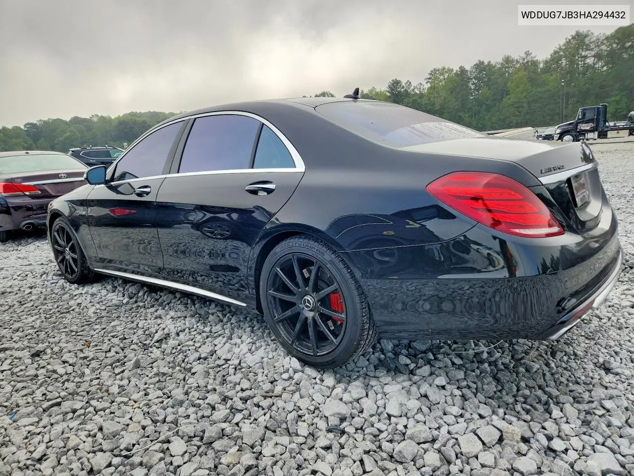 2017 MERCEDES S-KLASSE VIN WDDUG7JB3HA294432 — фото 2