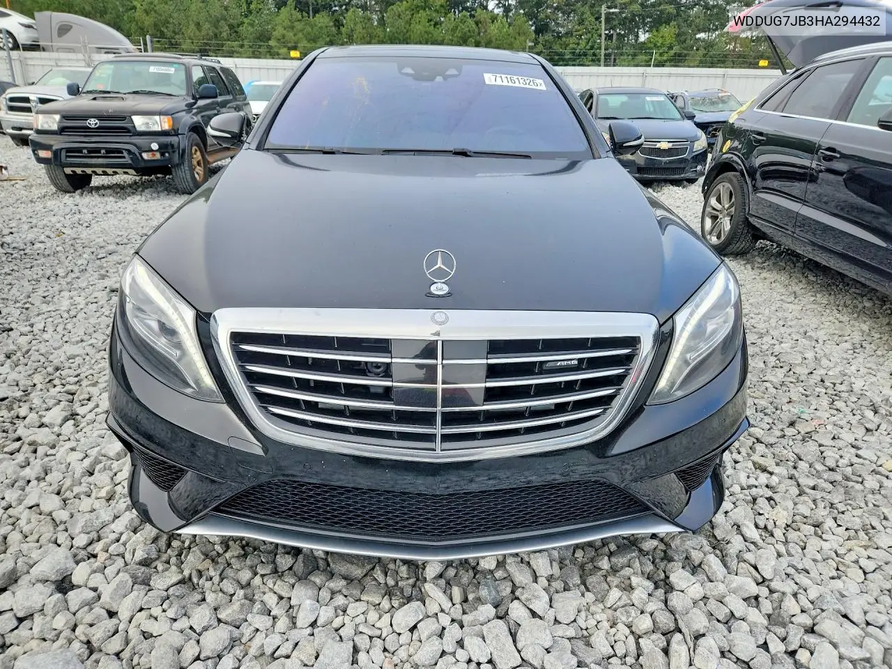 2017 MERCEDES S-KLASSE VIN WDDUG7JB3HA294432 — фото 5