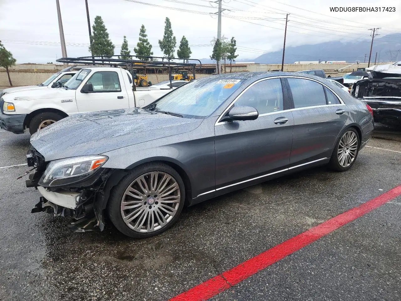 MERCEDES S-KLASSE 2017, VIN WDDUG8FB0HA317423