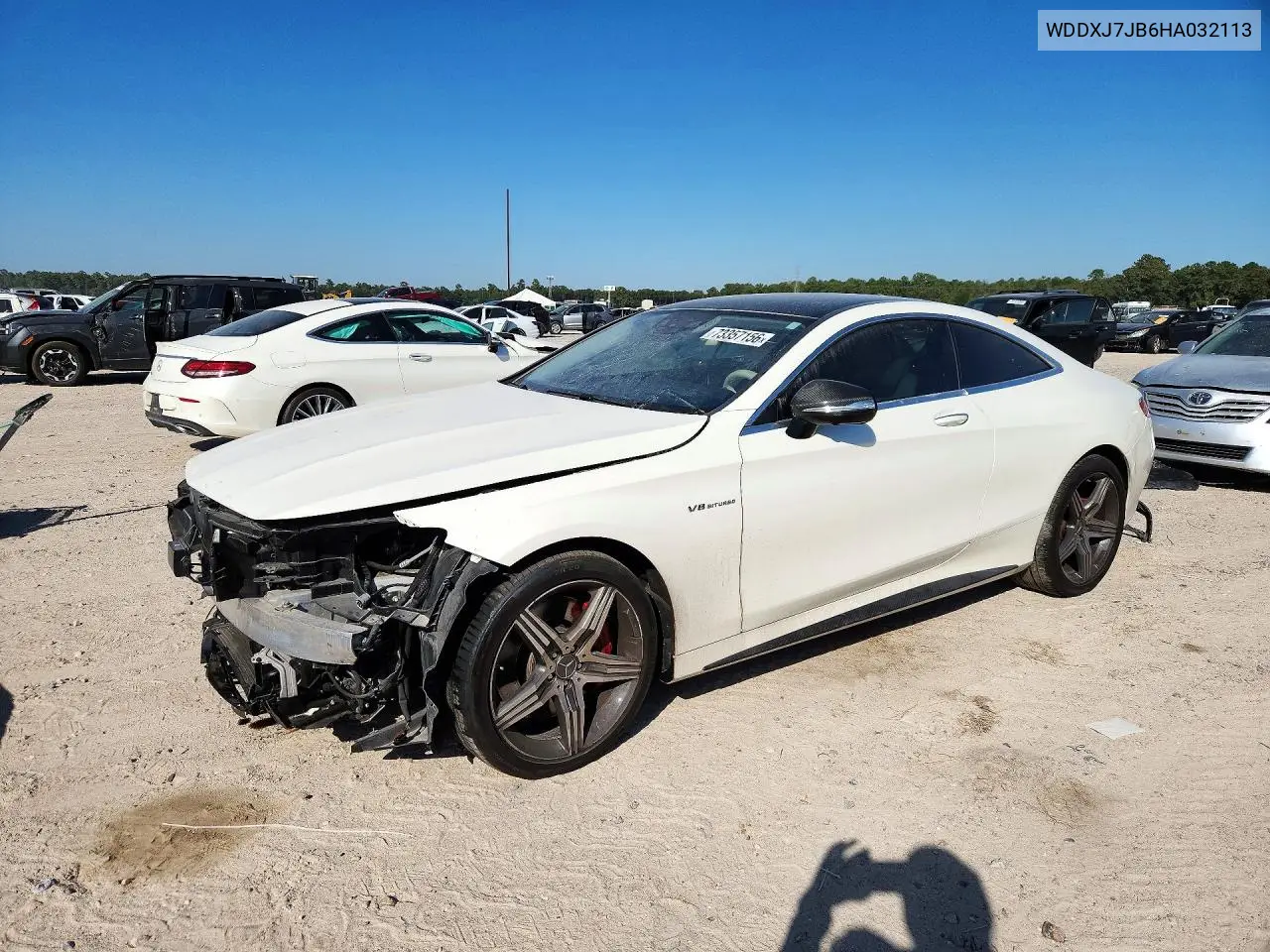 MERCEDES S-KLASSE 2017, VIN WDDXJ7JB6HA032113