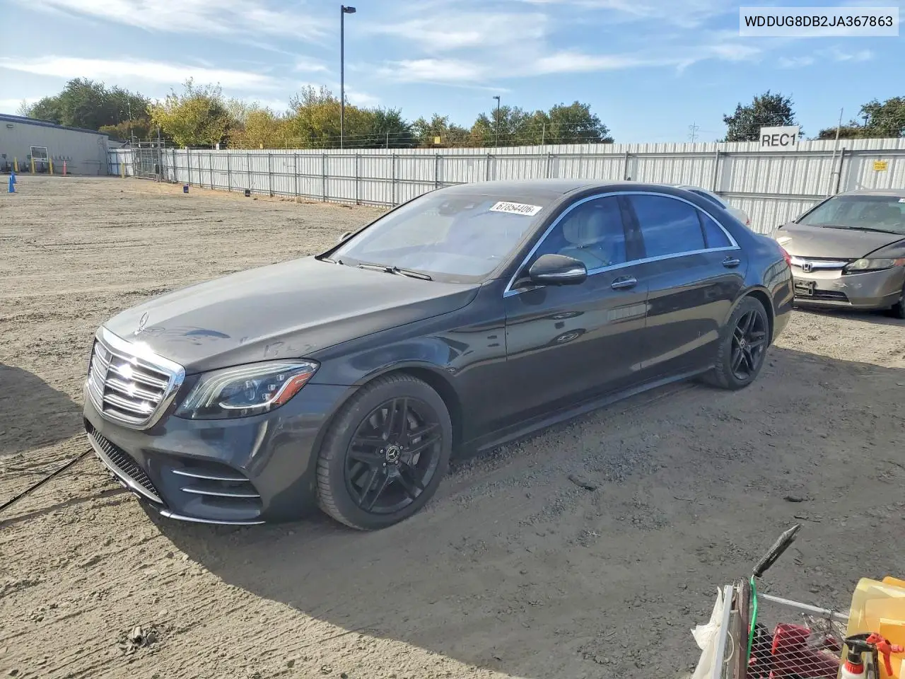 MERCEDES S-KLASSE 2018, VIN WDDUG8DB2JA367863