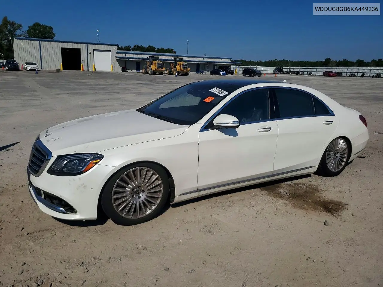MERCEDES S-KLASSE 2019, VIN WDDUG8GB6KA449236