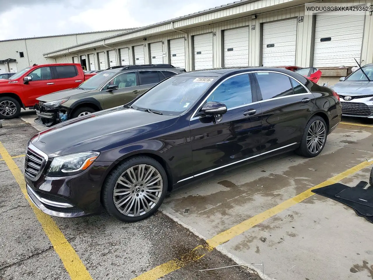 MERCEDES S-KLASSE 2019, VIN WDDUG8GBXKA429362