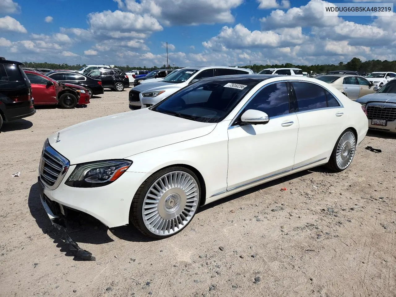 MERCEDES S-KLASSE 2019, VIN WDDUG6GB5KA483219