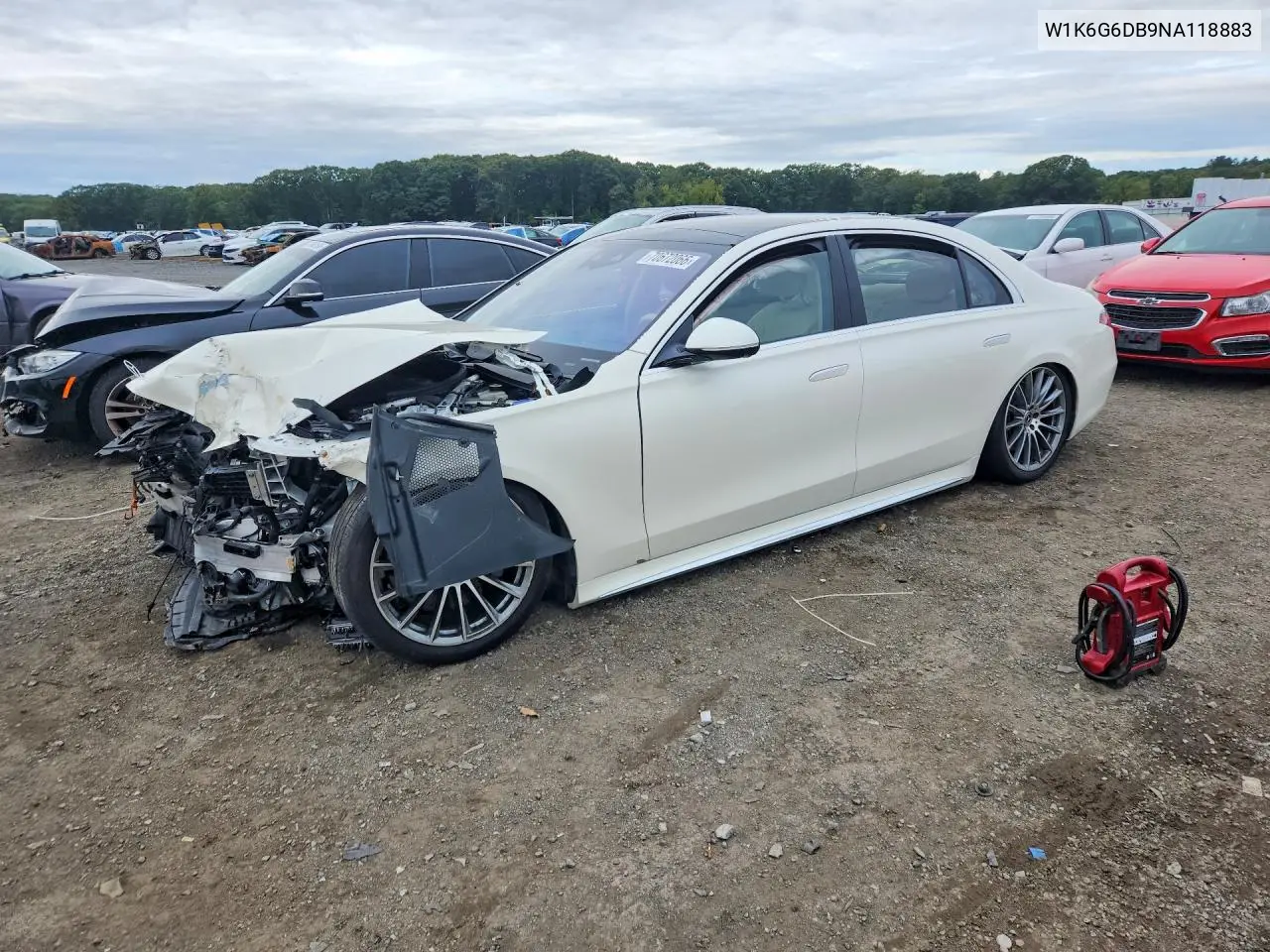 MERCEDES S-KLASSE 2022, VIN W1K6G6DB9NA118883