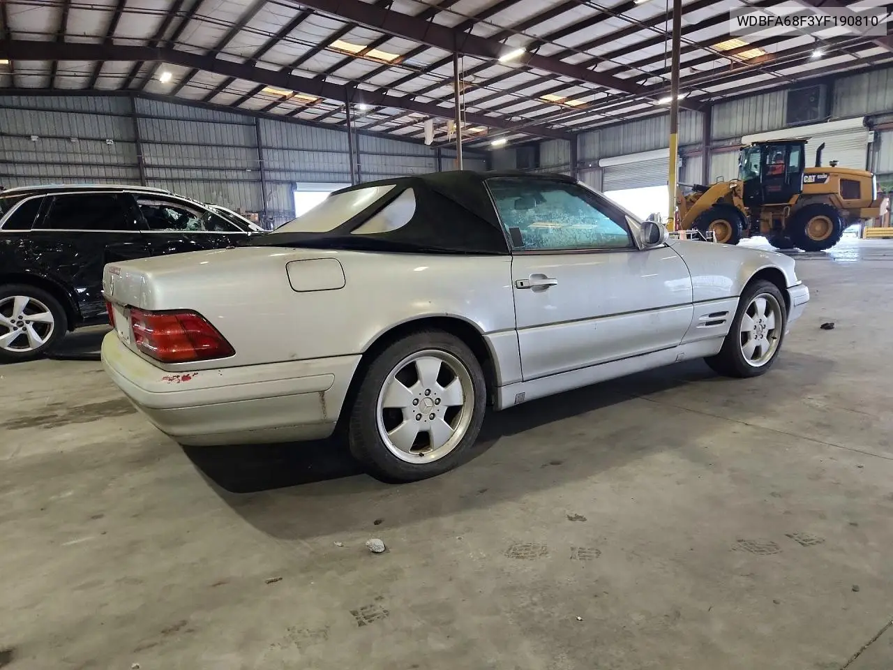 2000 MERCEDES SL-KLASSE VIN WDBFA68F3YF190810 — фото 3