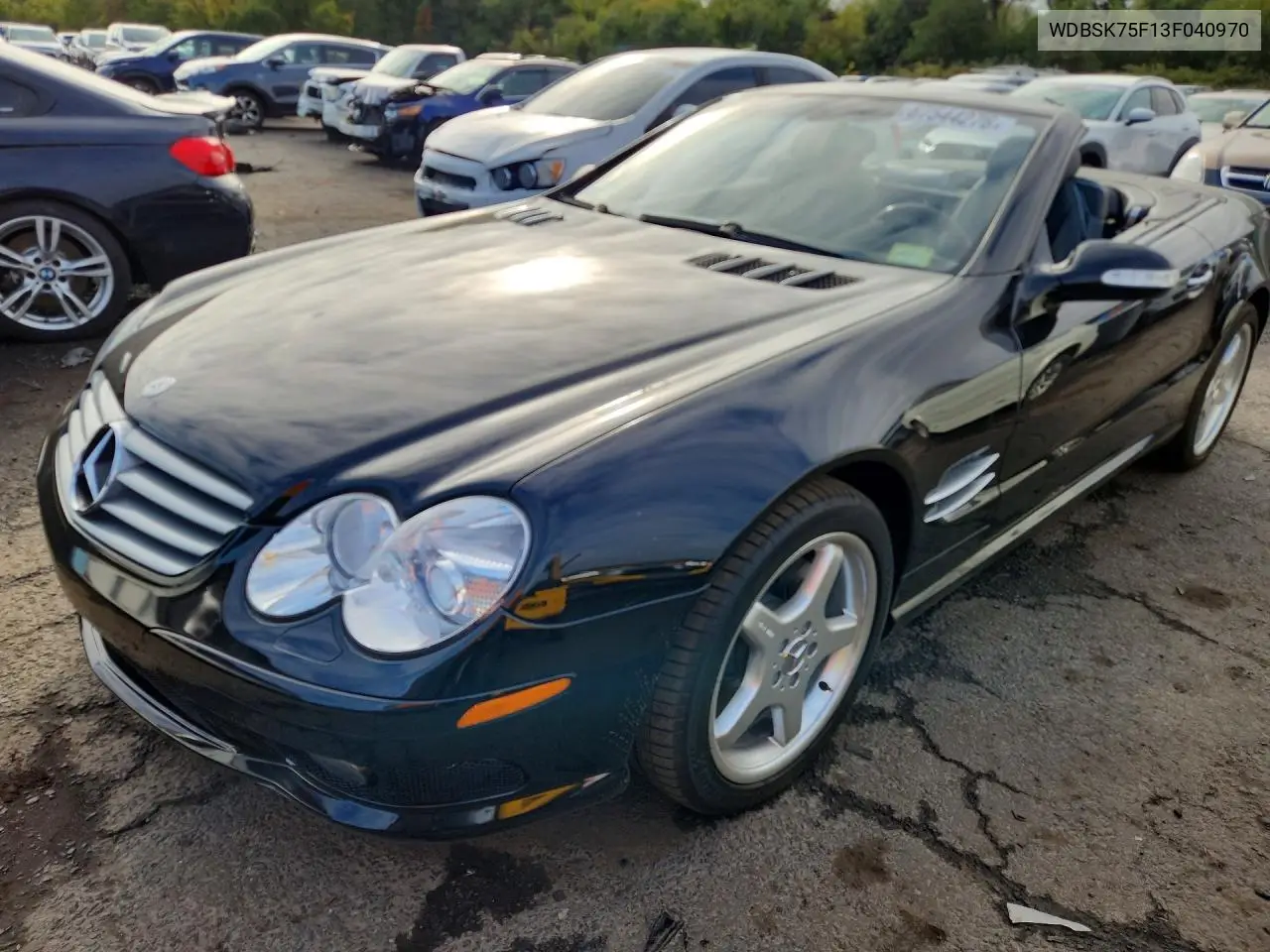 MERCEDES SL-KLASSE 2003, VIN WDBSK75F13F040970