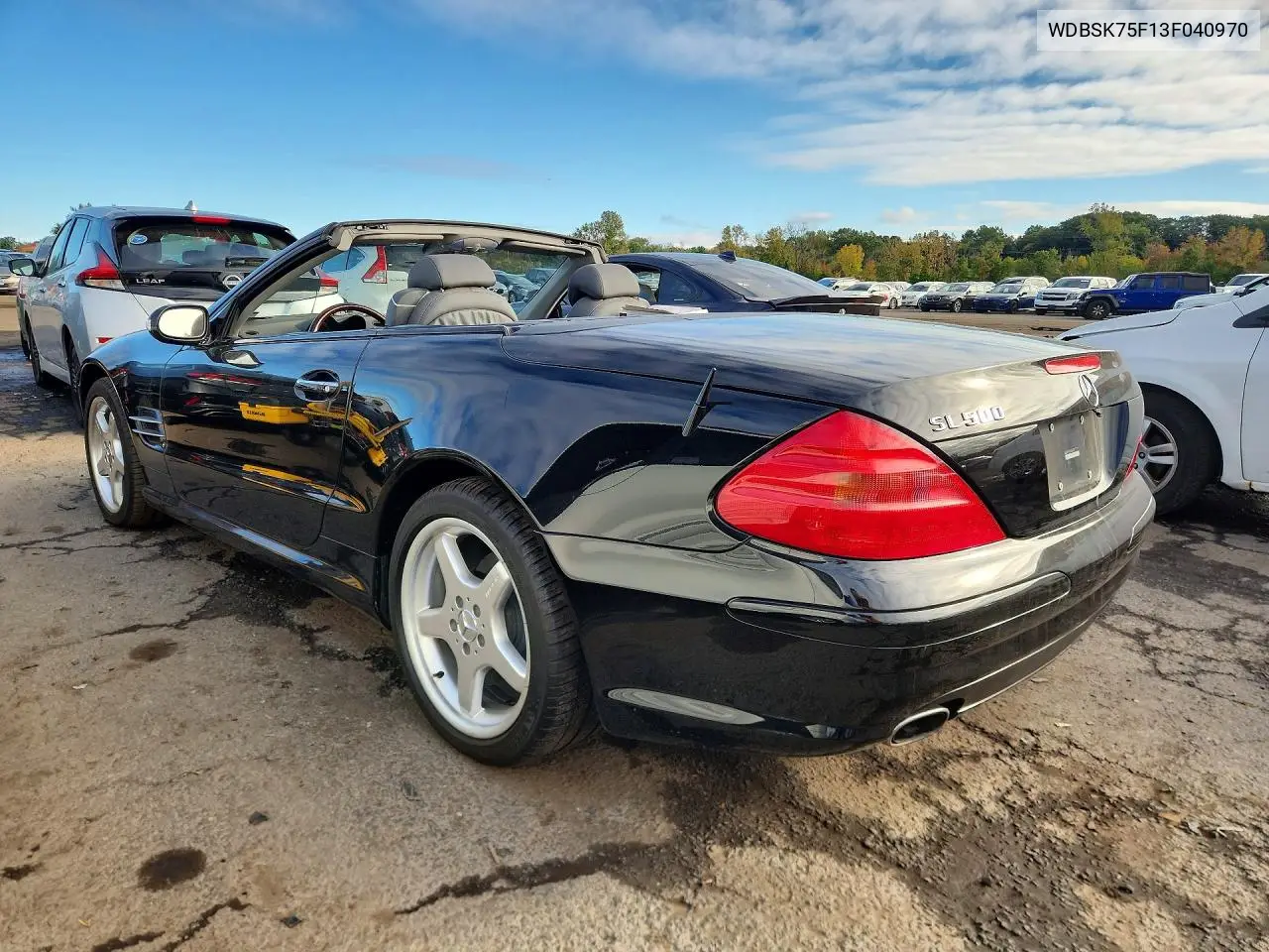 2003 MERCEDES SL-KLASSE VIN WDBSK75F13F040970 — фото 2
