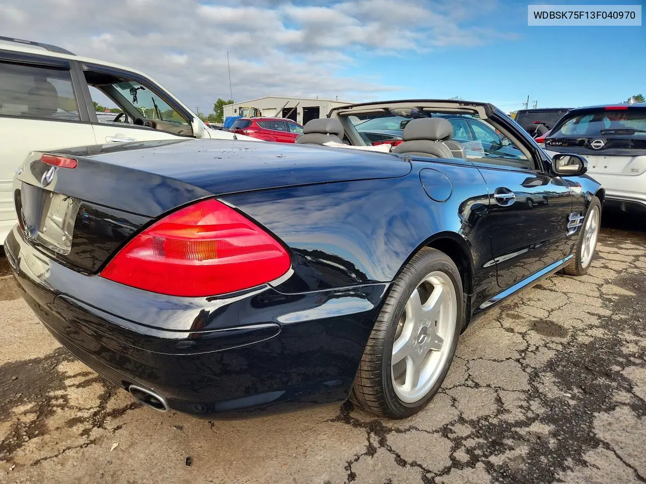 2003 MERCEDES SL-KLASSE VIN WDBSK75F13F040970 — фото 3
