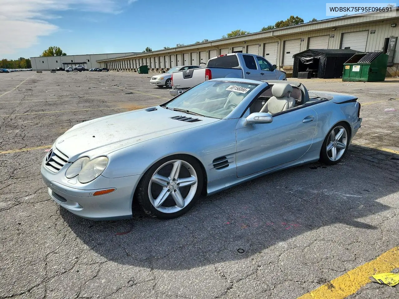 MERCEDES SL-KLASSE 2005, VIN WDBSK75F95F096691