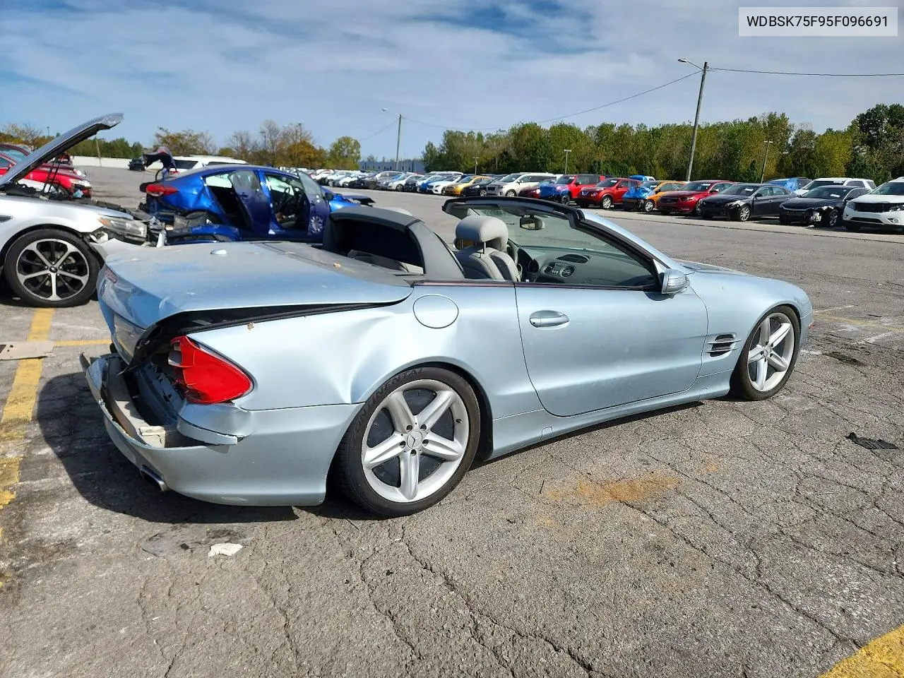 2005 MERCEDES SL-KLASSE VIN WDBSK75F95F096691 — фото 3