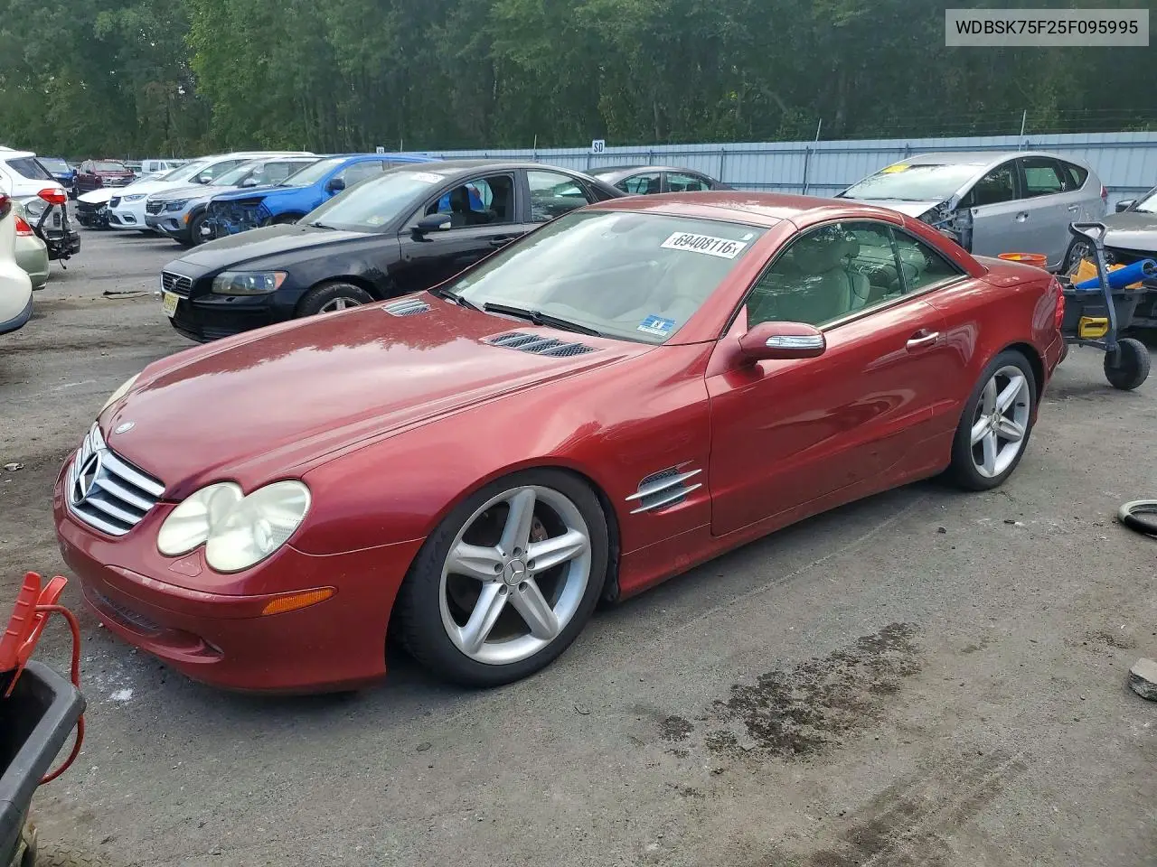 MERCEDES SL-KLASSE 2005, VIN WDBSK75F25F095995