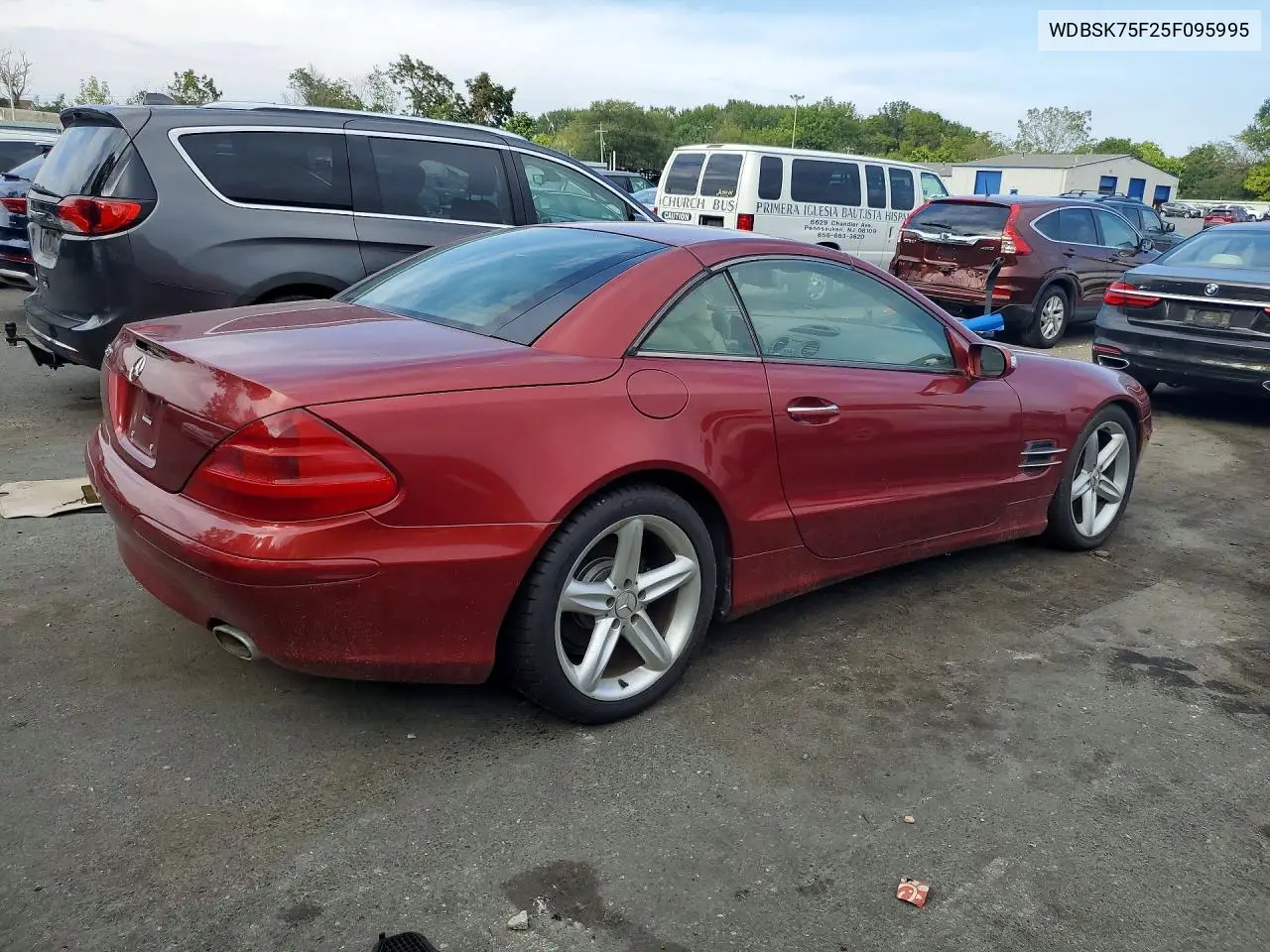 2005 MERCEDES SL-KLASSE VIN WDBSK75F25F095995 — фото 3
