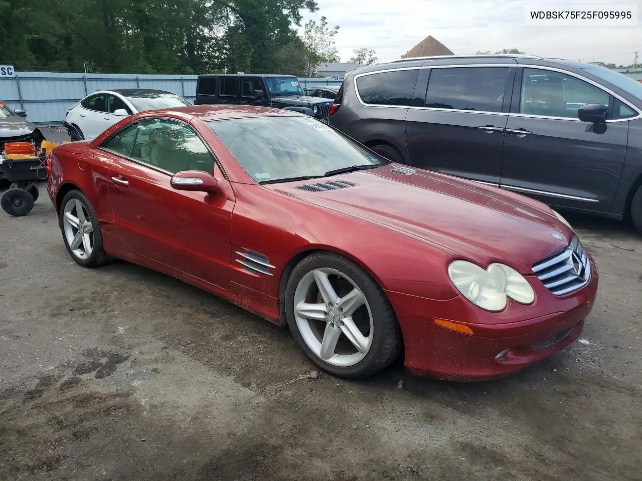 2005 MERCEDES SL-KLASSE VIN WDBSK75F25F095995 — фото 4