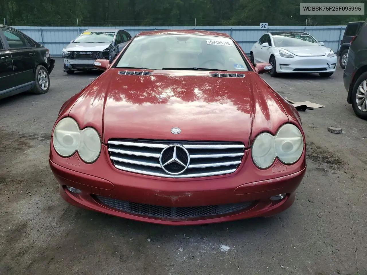 2005 MERCEDES SL-KLASSE VIN WDBSK75F25F095995 — фото 5