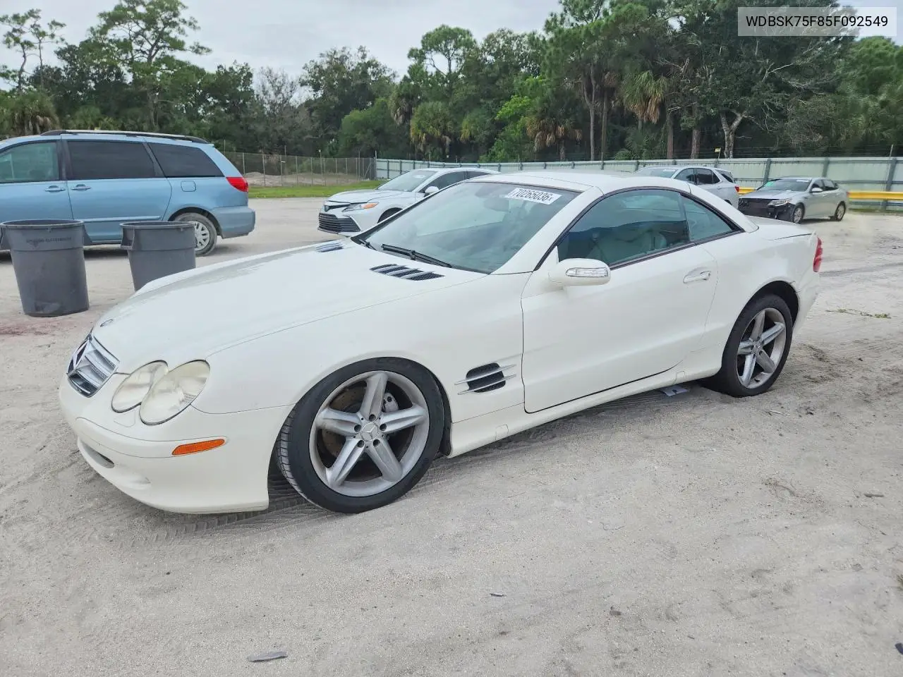 MERCEDES SL-KLASSE 2005, VIN WDBSK75F85F092549