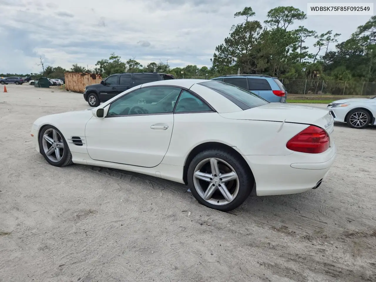 2005 MERCEDES SL-KLASSE VIN WDBSK75F85F092549 — фото 2