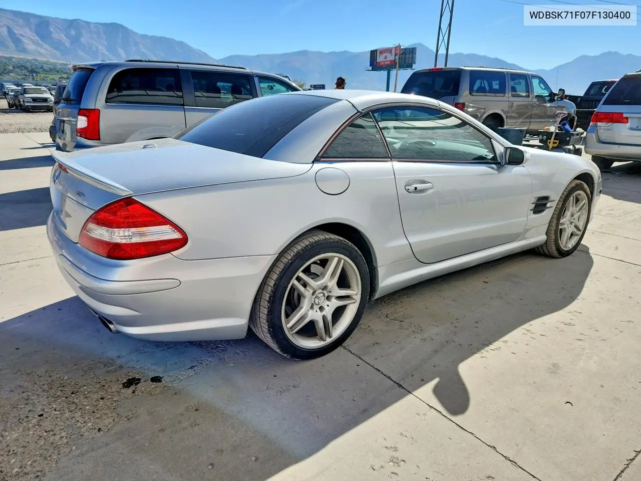 2007 MERCEDES SL-KLASSE VIN WDBSK71F07F130400 — фото 3