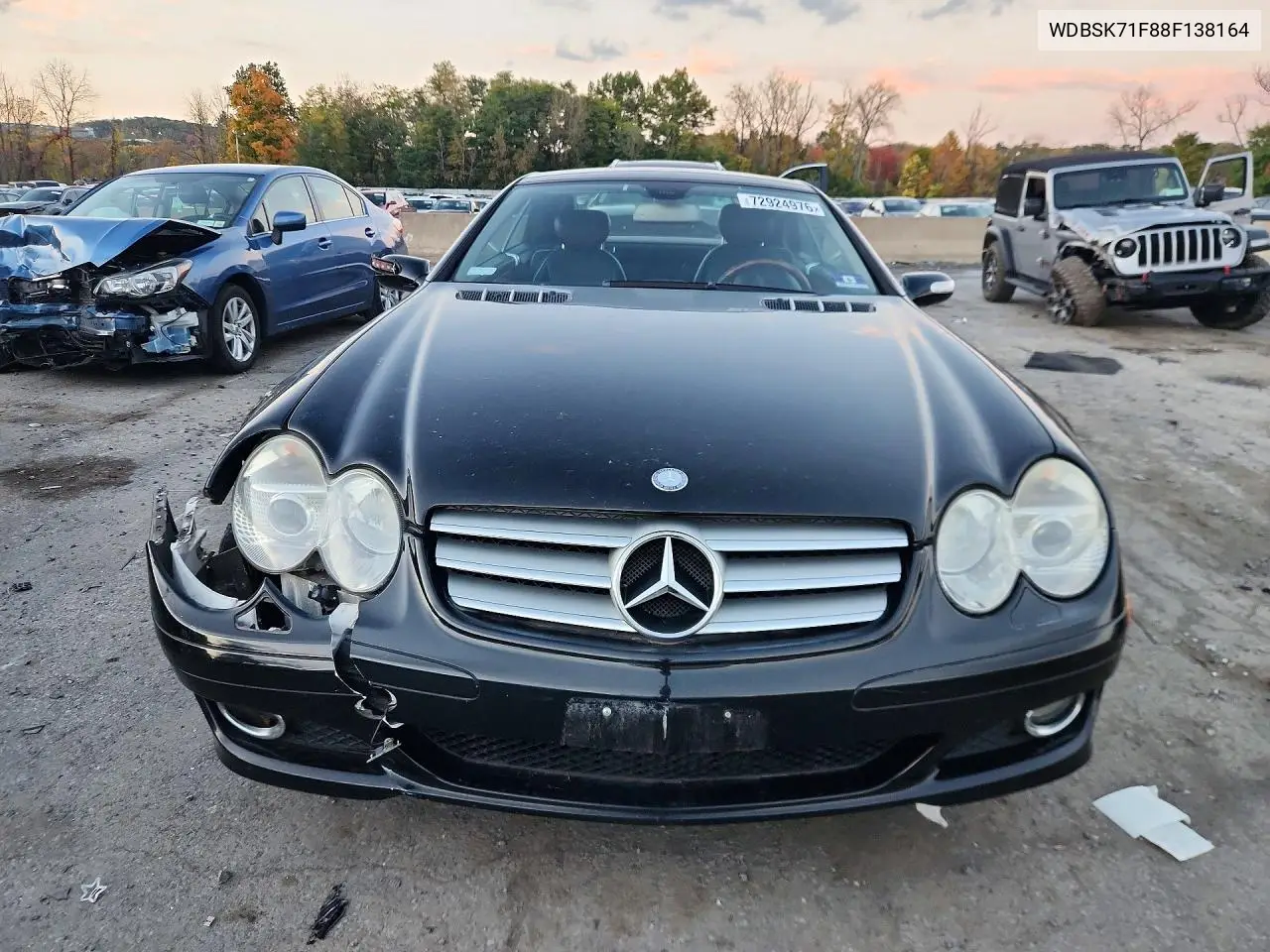 2008 MERCEDES SL-KLASSE VIN WDBSK71F88F138164 — фото 5