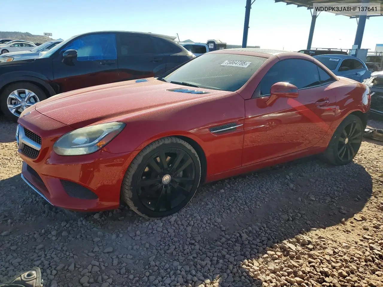MERCEDES SLC-KLASSE 2017, VIN WDDPK3JA8HF137641