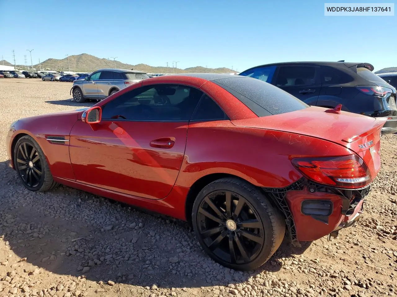 2017 MERCEDES SLC-KLASSE VIN WDDPK3JA8HF137641 — фото 2