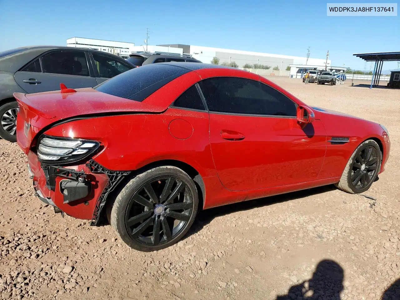 2017 MERCEDES SLC-KLASSE VIN WDDPK3JA8HF137641 — фото 3