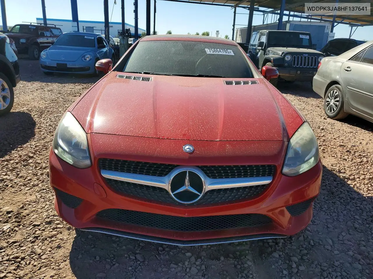 2017 MERCEDES SLC-KLASSE VIN WDDPK3JA8HF137641 — фото 5