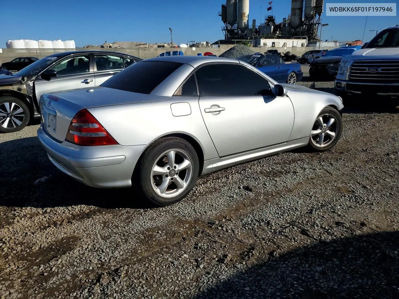 2001 MERCEDES SLK-KLASSE VIN WDBKK65F01F197946 — фото 3