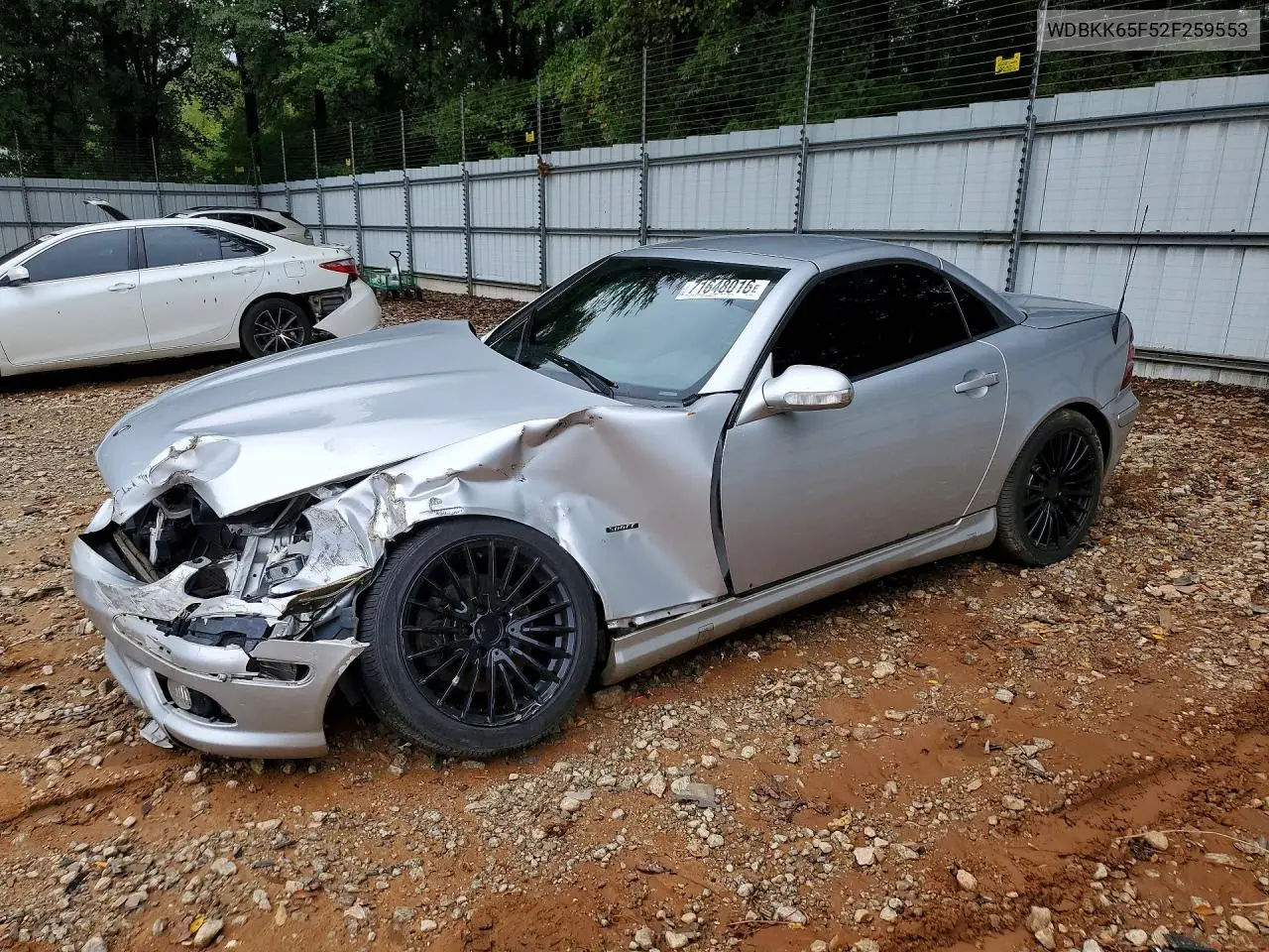 MERCEDES SLK-KLASSE 2002, VIN WDBKK65F52F259553