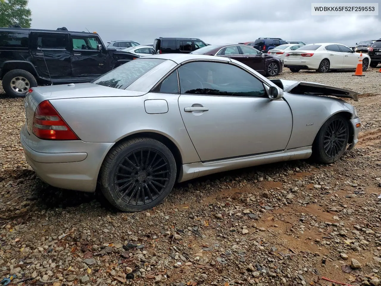 2002 MERCEDES SLK-KLASSE VIN WDBKK65F52F259553 — фото 3