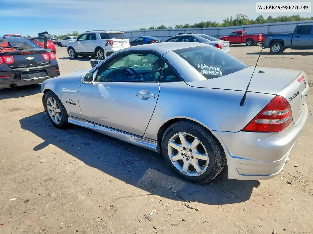 2003 MERCEDES SLK-KLASSE VIN WDBKK49F93F276789 — фото 2
