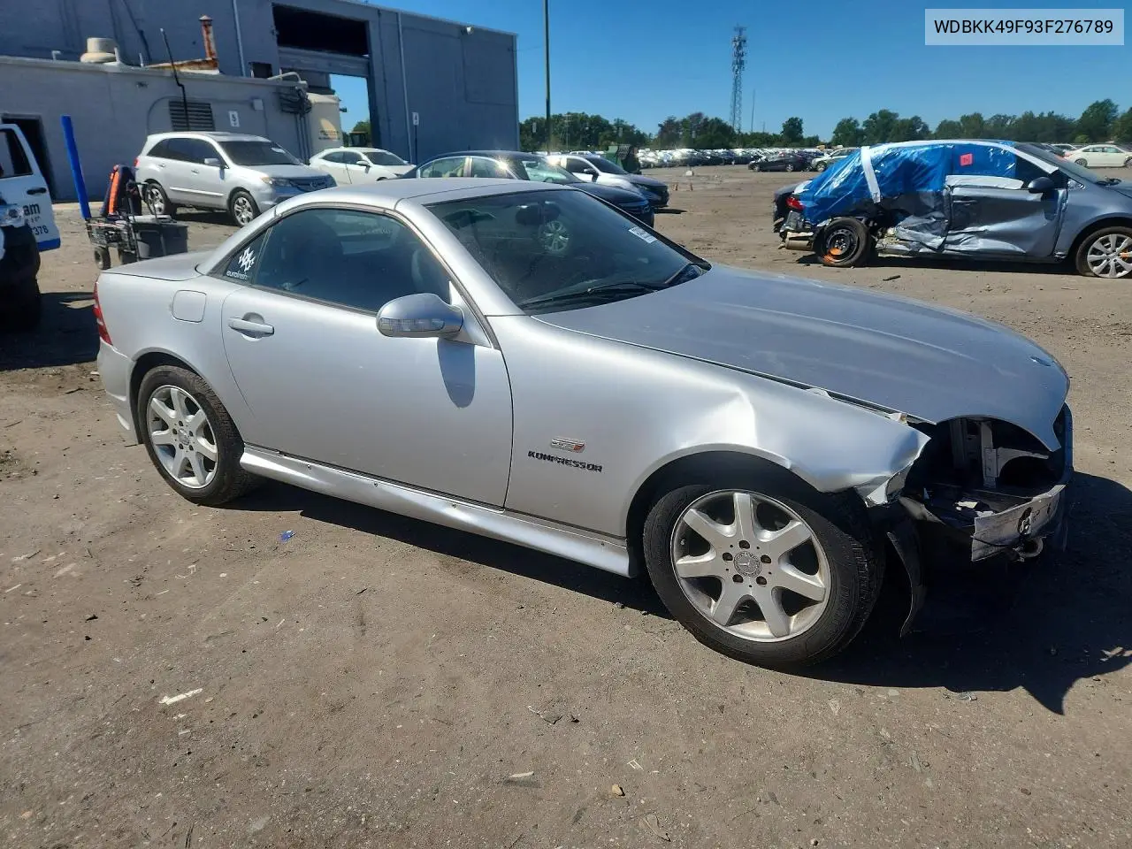 2003 MERCEDES SLK-KLASSE VIN WDBKK49F93F276789 — фото 4