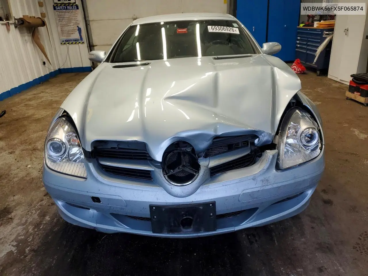 2005 MERCEDES SLK-KLASSE VIN WDBWK56FX5F065874 — фото 5