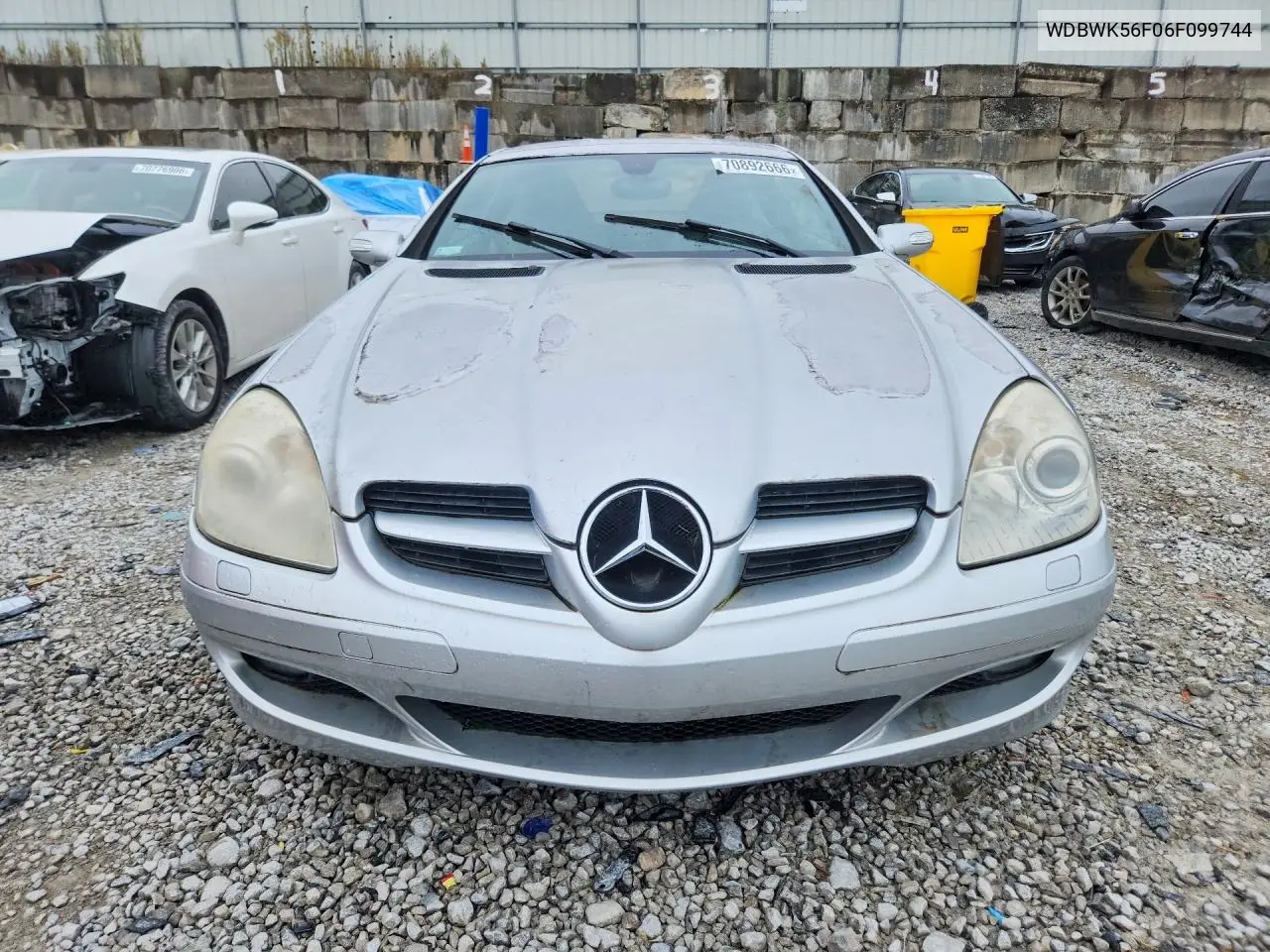 2006 MERCEDES SLK-KLASSE VIN WDBWK56F06F099744 — фото 5