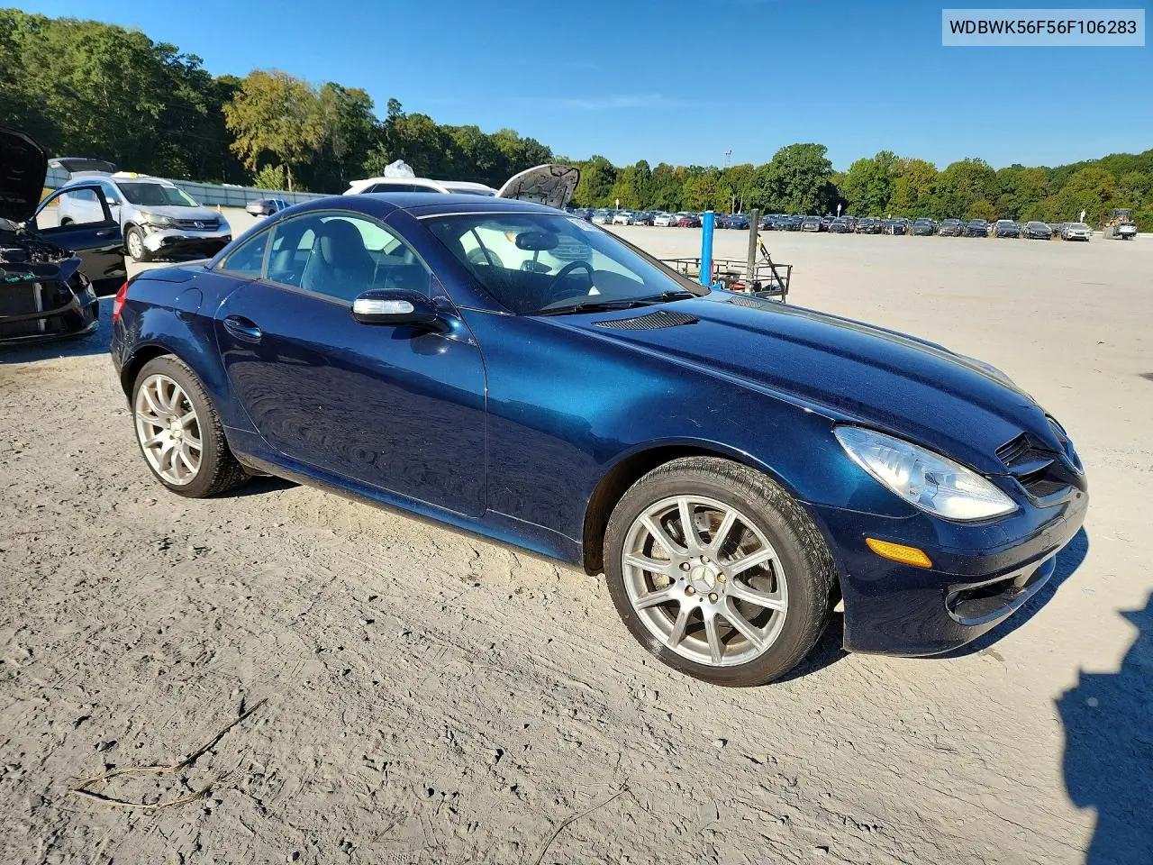2006 MERCEDES SLK-KLASSE VIN WDBWK56F56F106283 — фото 4