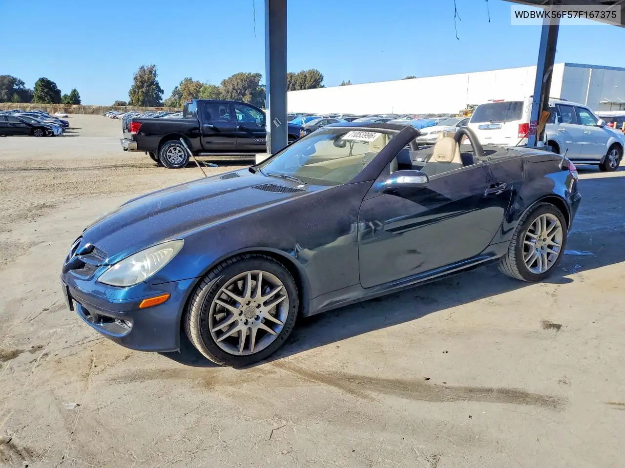 MERCEDES SLK-KLASSE 2007, VIN WDBWK56F57F167375