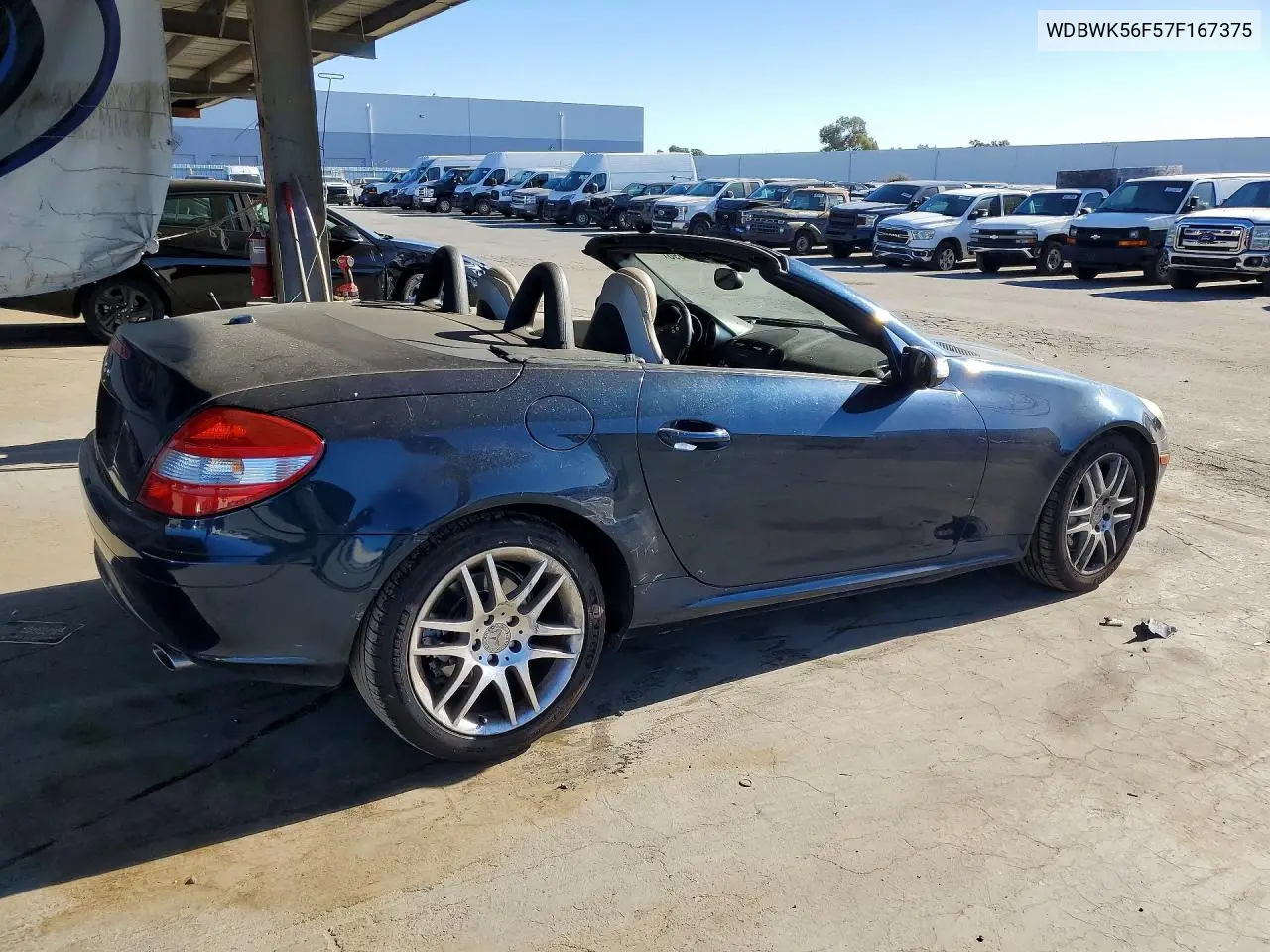 2007 MERCEDES SLK-KLASSE VIN WDBWK56F57F167375 — фото 3