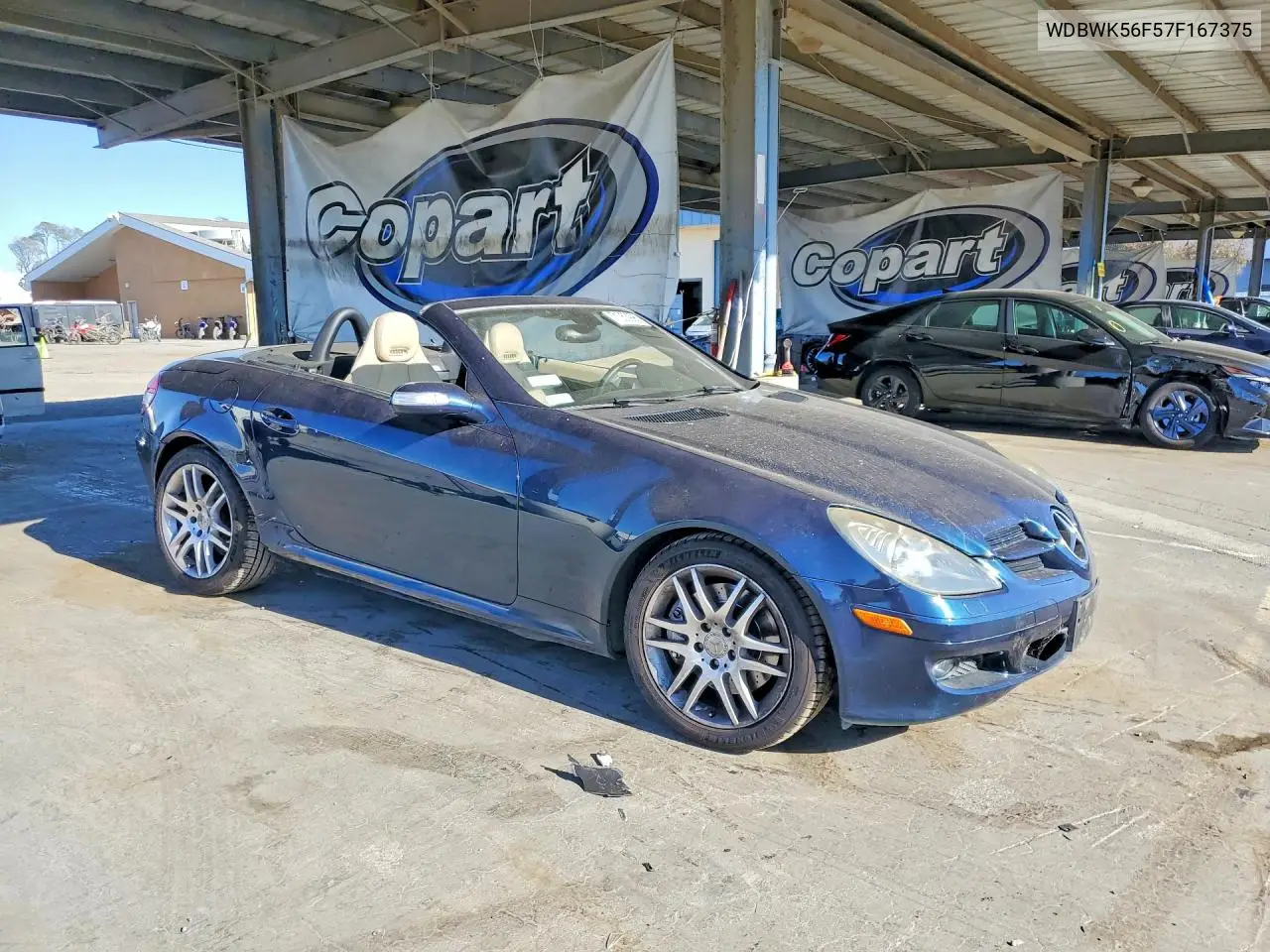 2007 MERCEDES SLK-KLASSE VIN WDBWK56F57F167375 — фото 4