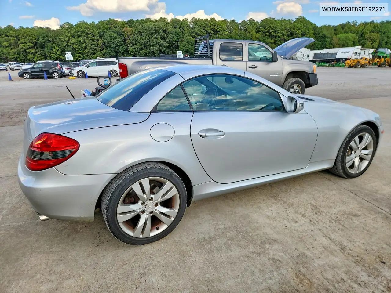 2009 MERCEDES SLK-KLASSE VIN WDBWK58F89F192271 — фото 3