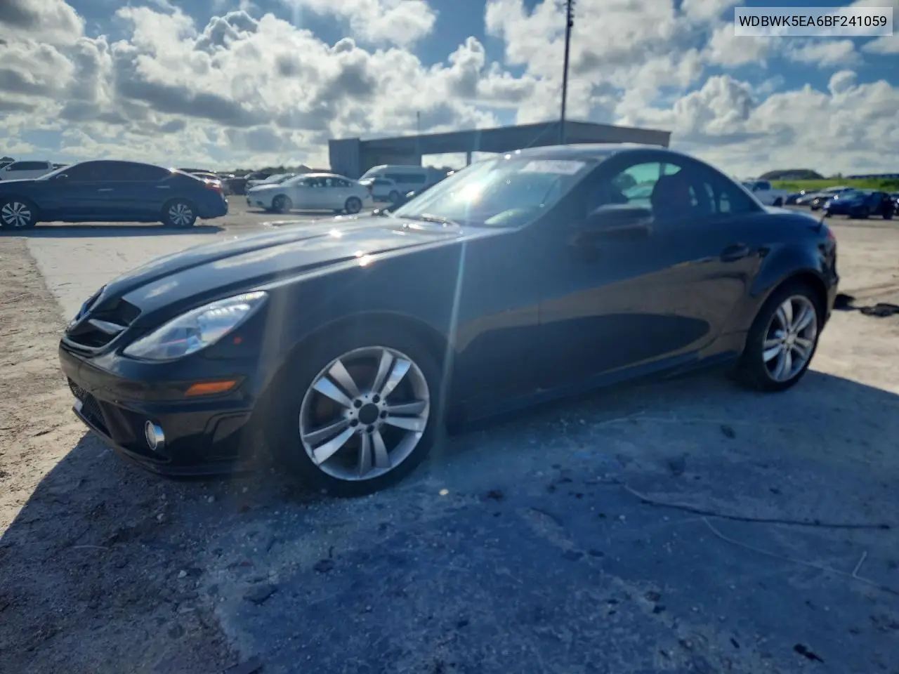 MERCEDES SLK-KLASSE 2011, VIN WDBWK5EA6BF241059