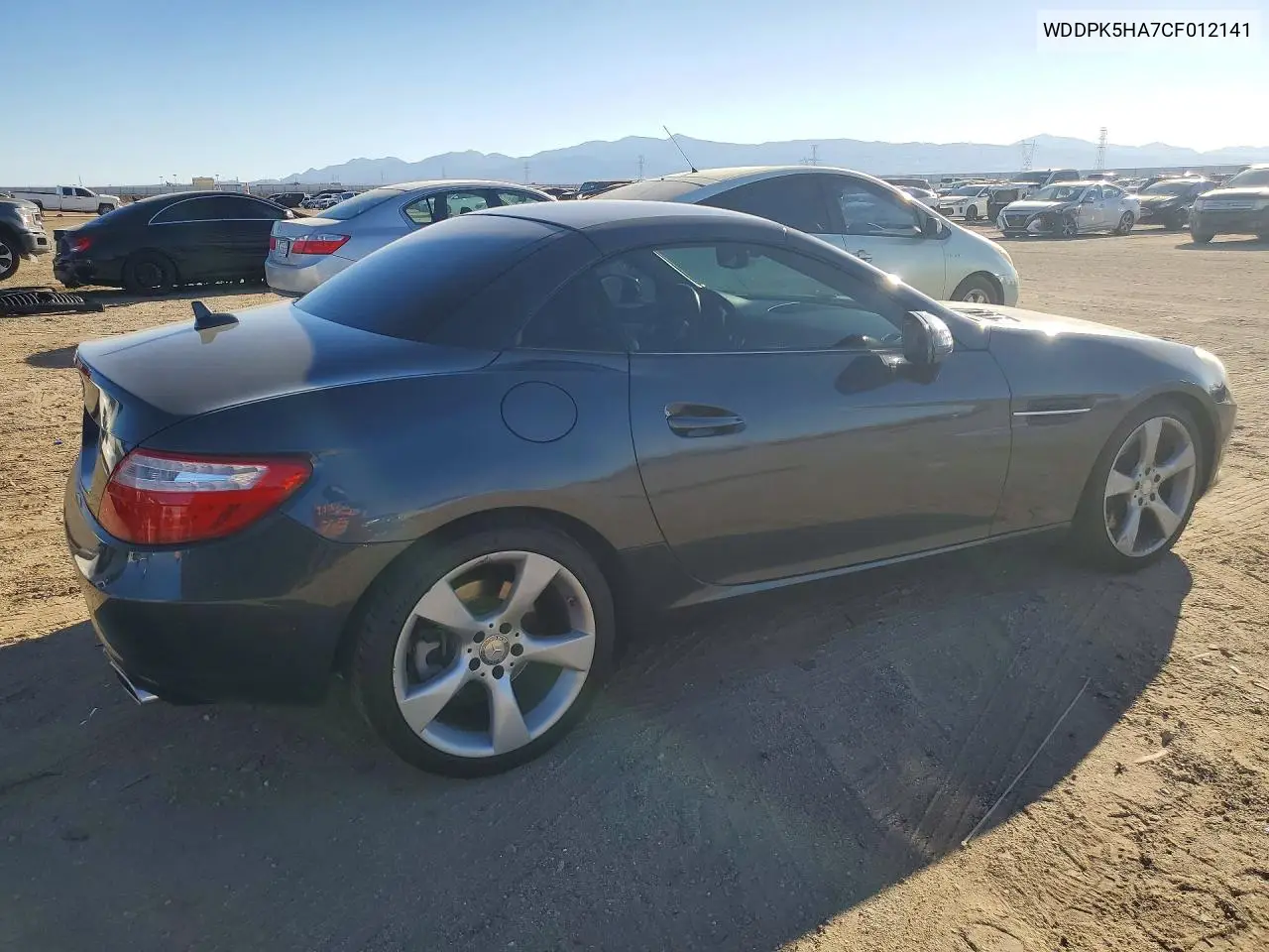 2012 MERCEDES SLK-KLASSE VIN WDDPK5HA7CF012141 — фото 3