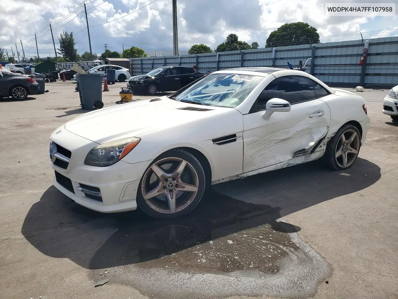 MERCEDES SLK-KLASSE 2015, VIN WDDPK4HA7FF107958