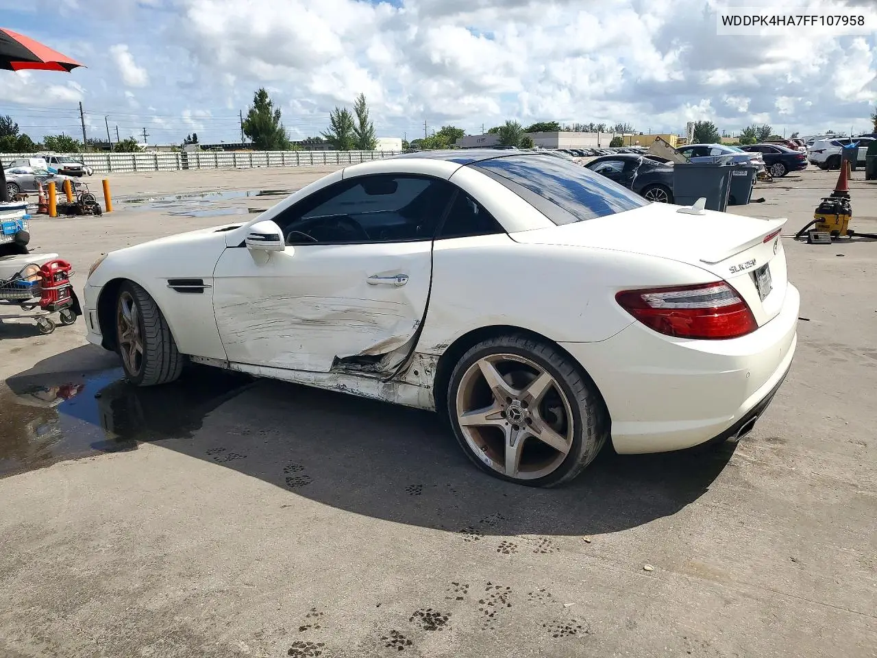 2015 MERCEDES SLK-KLASSE VIN WDDPK4HA7FF107958 — фото 2