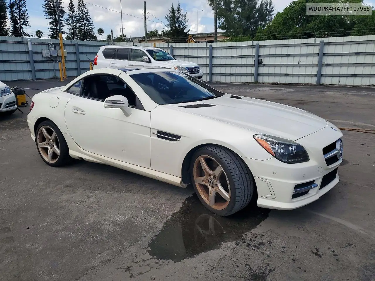 2015 MERCEDES SLK-KLASSE VIN WDDPK4HA7FF107958 — фото 4