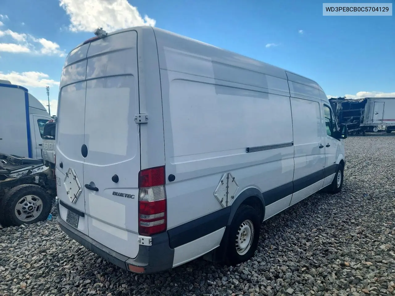 2012 MERCEDES SPRINTER VIN WD3PE8CB0C5704129 — фото 3