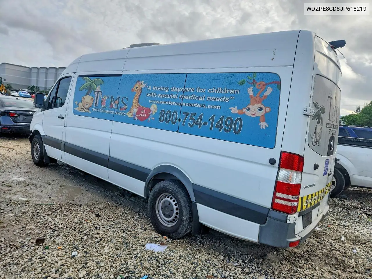 2018 MERCEDES SPRINTER VIN WDZPE8CD8JP618219 — фото 2