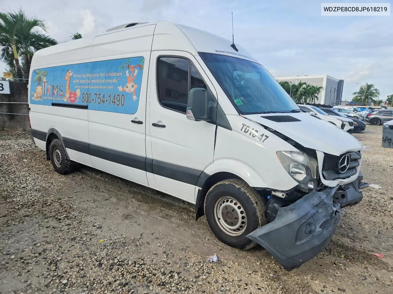 2018 MERCEDES SPRINTER VIN WDZPE8CD8JP618219 — фото 4