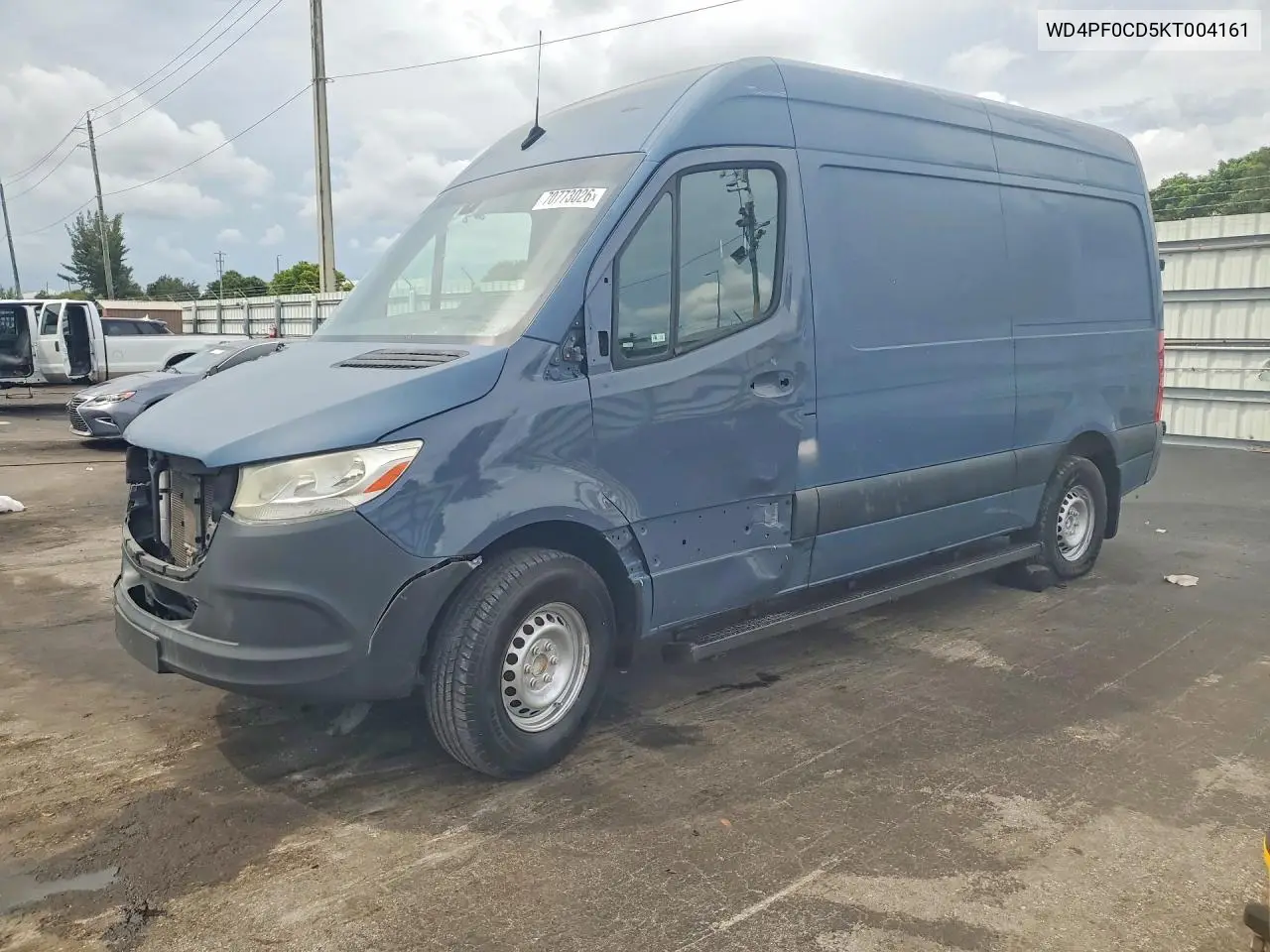MERCEDES SPRINTER 2019, VIN WD4PF0CD5KT004161