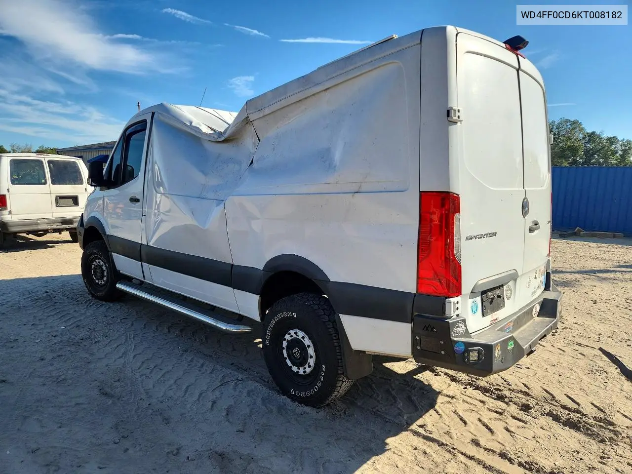 2019 MERCEDES SPRINTER VIN WD4FF0CD6KT008182 — фото 2